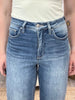 The Melissa High Rise Denim Capris by RFM
