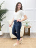 The Skylee High Rise Denim Capris by RFM