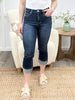 The Skylee High Rise Denim Capris by RFM