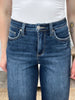 The Skylee High Rise Denim Capris by RFM
