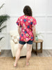 Flower Flutter Top - Fuchsia