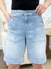 Sally Super High Cuffed Hem Shorts