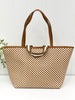 Woven Tiffany Organizer Tote Bag