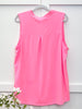 Dear Scarlett Feel This Moment Lizzy Tank Top - Neon Pink