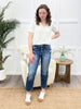 Katherine High Rise Ankle Straight Jeans