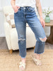 Lacey High Rise Crop Straight Jeans