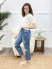 Lacey High Rise Crop Straight Jeans