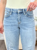 Cassidy Mid Rise Ankle Cuffed Wide Jeans