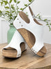 Corkys Carley Wedge - White Smooth