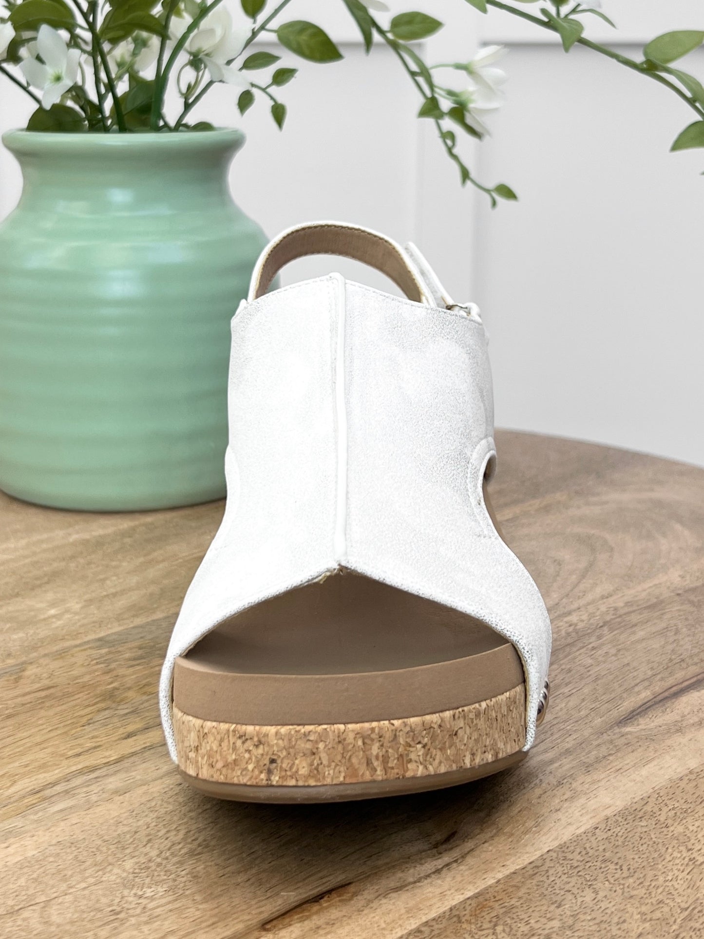 Corkys Volta II Sandals - White Metallic