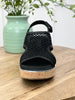 Corkys Carley Wedge - Black Mesh