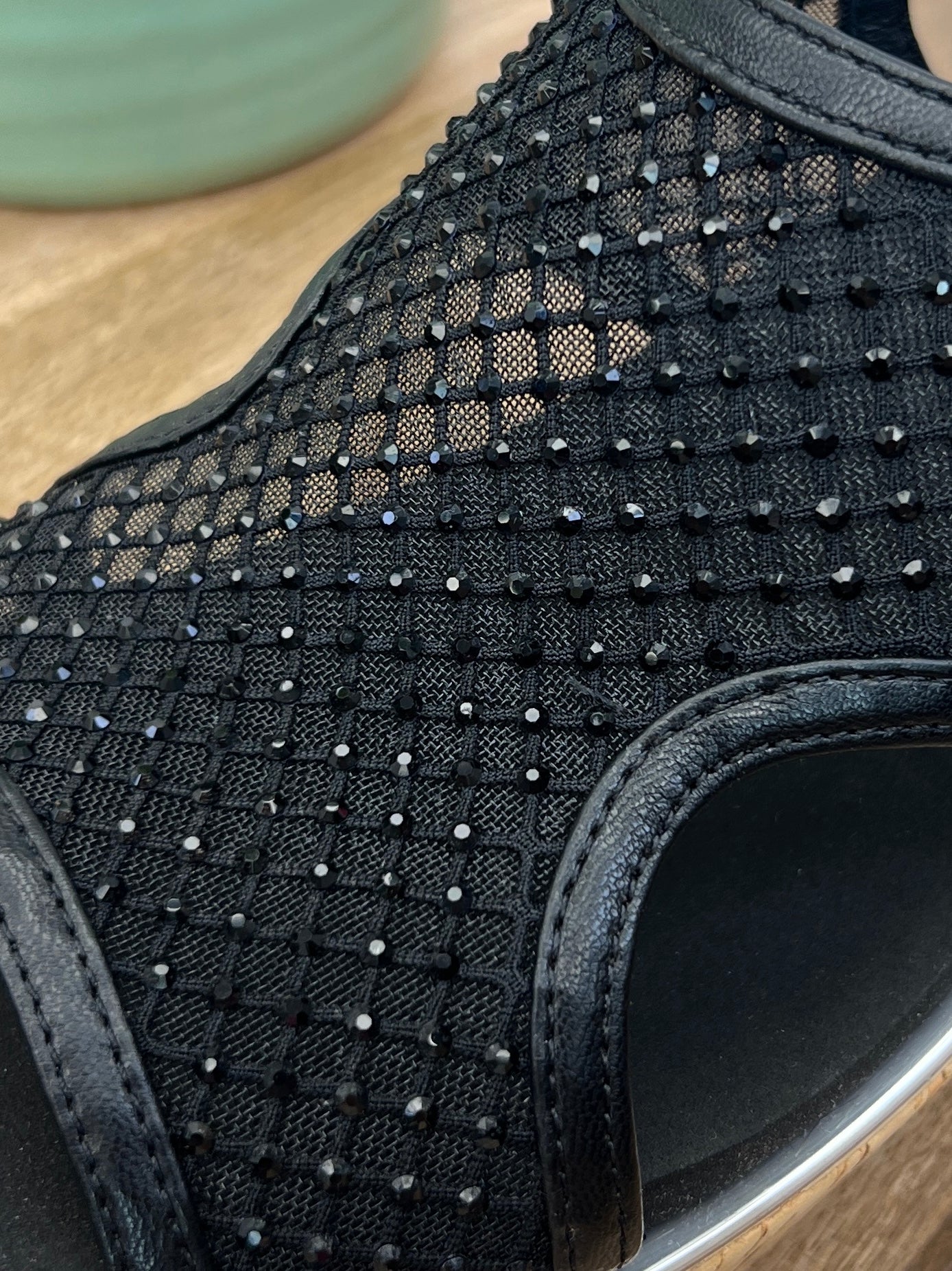 Corkys Carley Wedge - Black Mesh