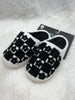 Indoor/Outdoor Slippers - Black/White
