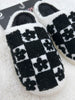 Indoor/Outdoor Slippers - Black/White