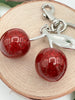 All That Glitters Is Cherries Key Ring - Silver