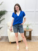 Casual Chic Ruffle Top - Royal Blue