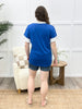 Casual Chic Ruffle Top - Royal Blue