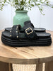 Corkys Walk Of Shame Sandals - Black Raffia