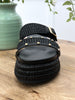 Corkys Walk Of Shame Sandals - Black Raffia