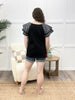 Bloom And Flutter Top - Black