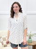 Sunlit Petals Top - Ivory Multi