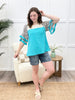 Wild Waves Ruffle Sleeve Top