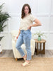 The Reese Mid-Rise Straight Leg Jeans by Mica
