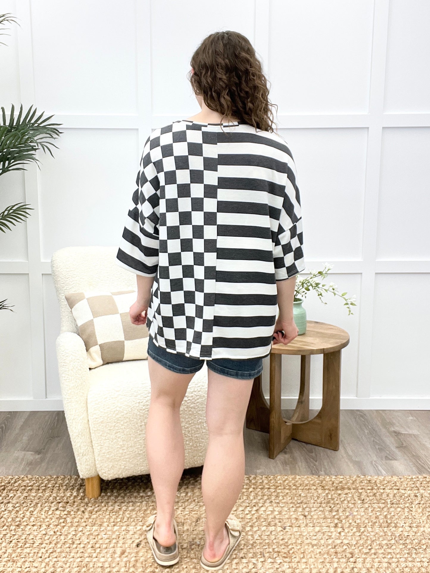 Checkered Mix Top