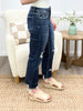Delaney High Rise Crop Straight Jeans