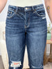 Delaney High Rise Crop Straight Jeans