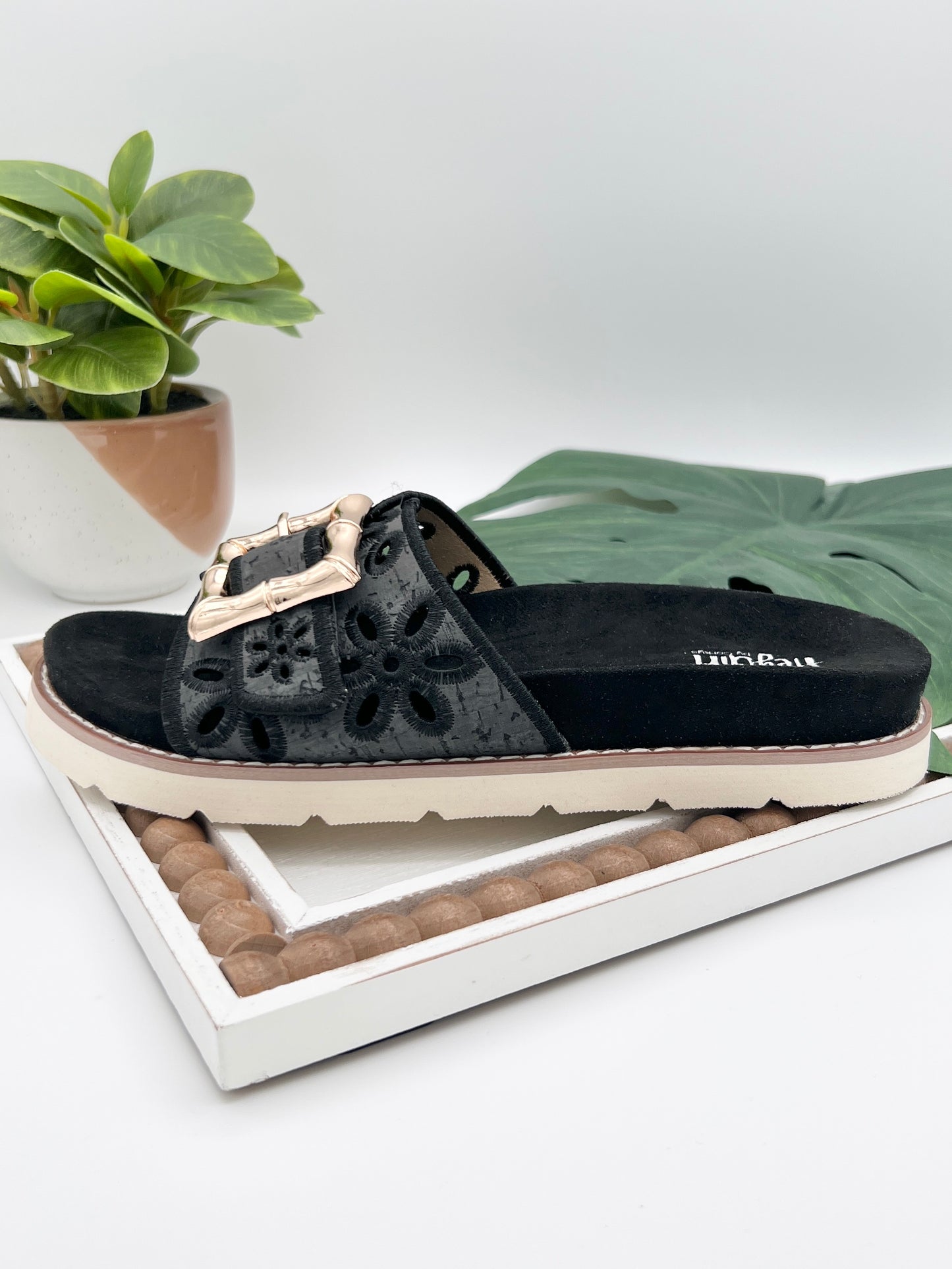 Corkys Slid In My DM Sandals - Black