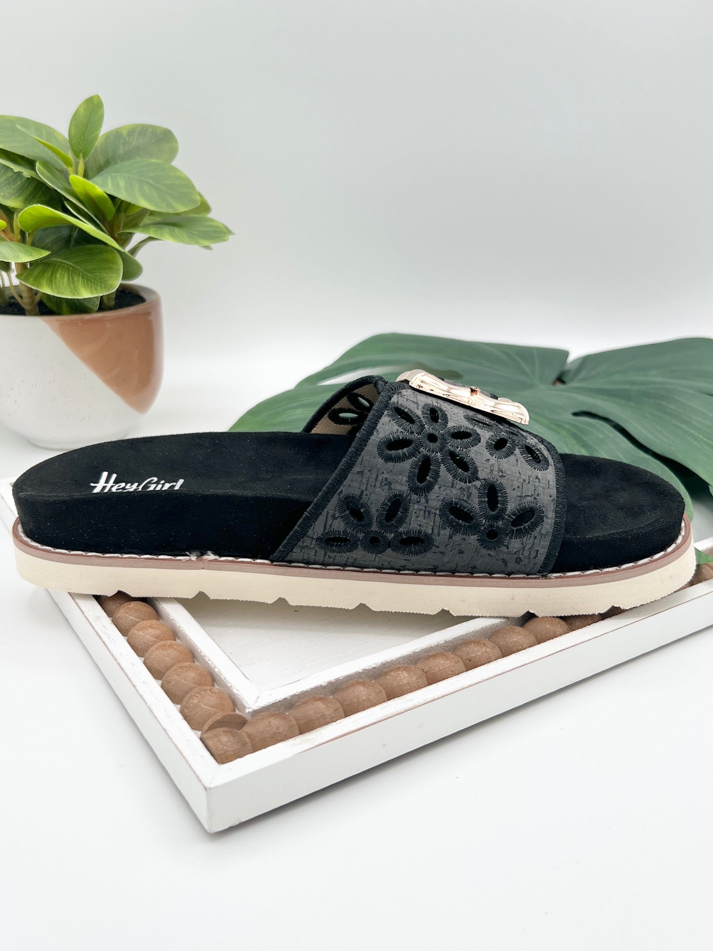 Corkys Slid In My DM Sandals - Black