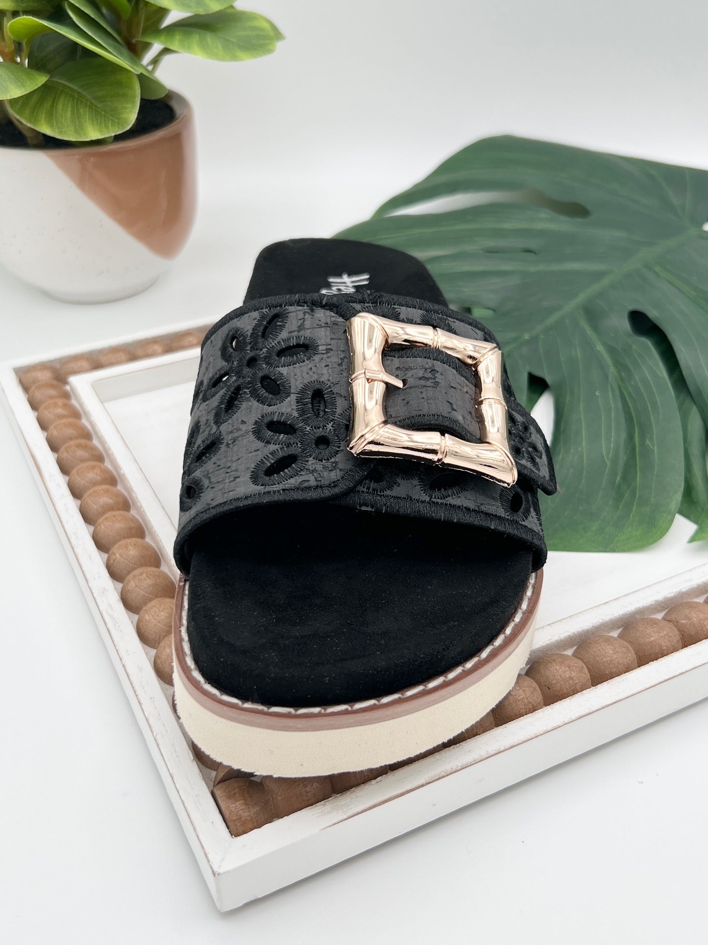 Corkys Slid In My DM Sandals - Black