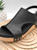 Corkys Volta II Sandals - Black Smooth