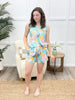 Dreaming In Style Pajama Set - Tropical Leaves
