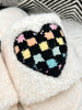 Checkered Heart Indoor/Outdoor Slide Slippers
