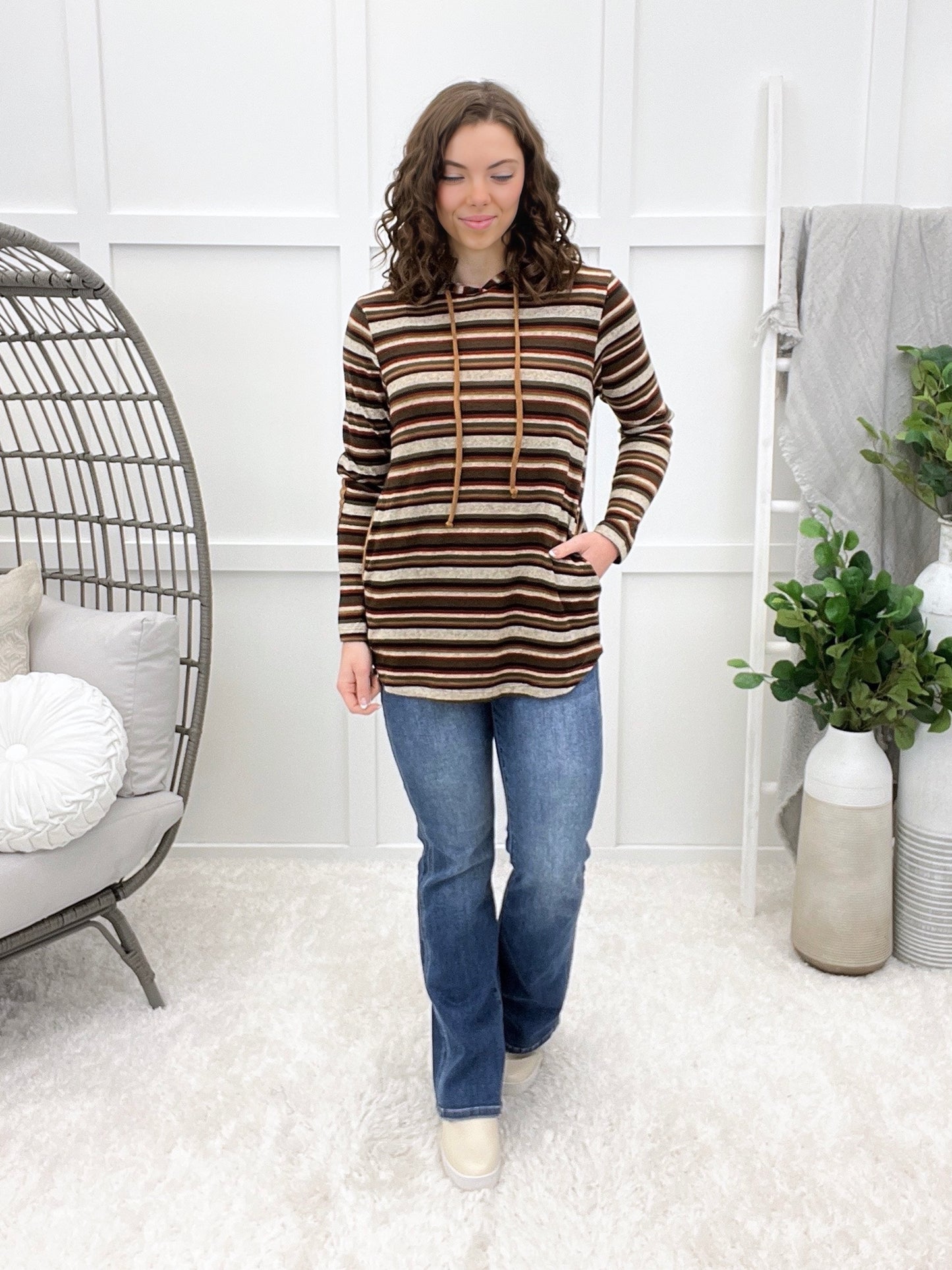 Say Something Hooded Top