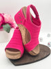 Corkys Carley Wedge - Fuchsia Knit