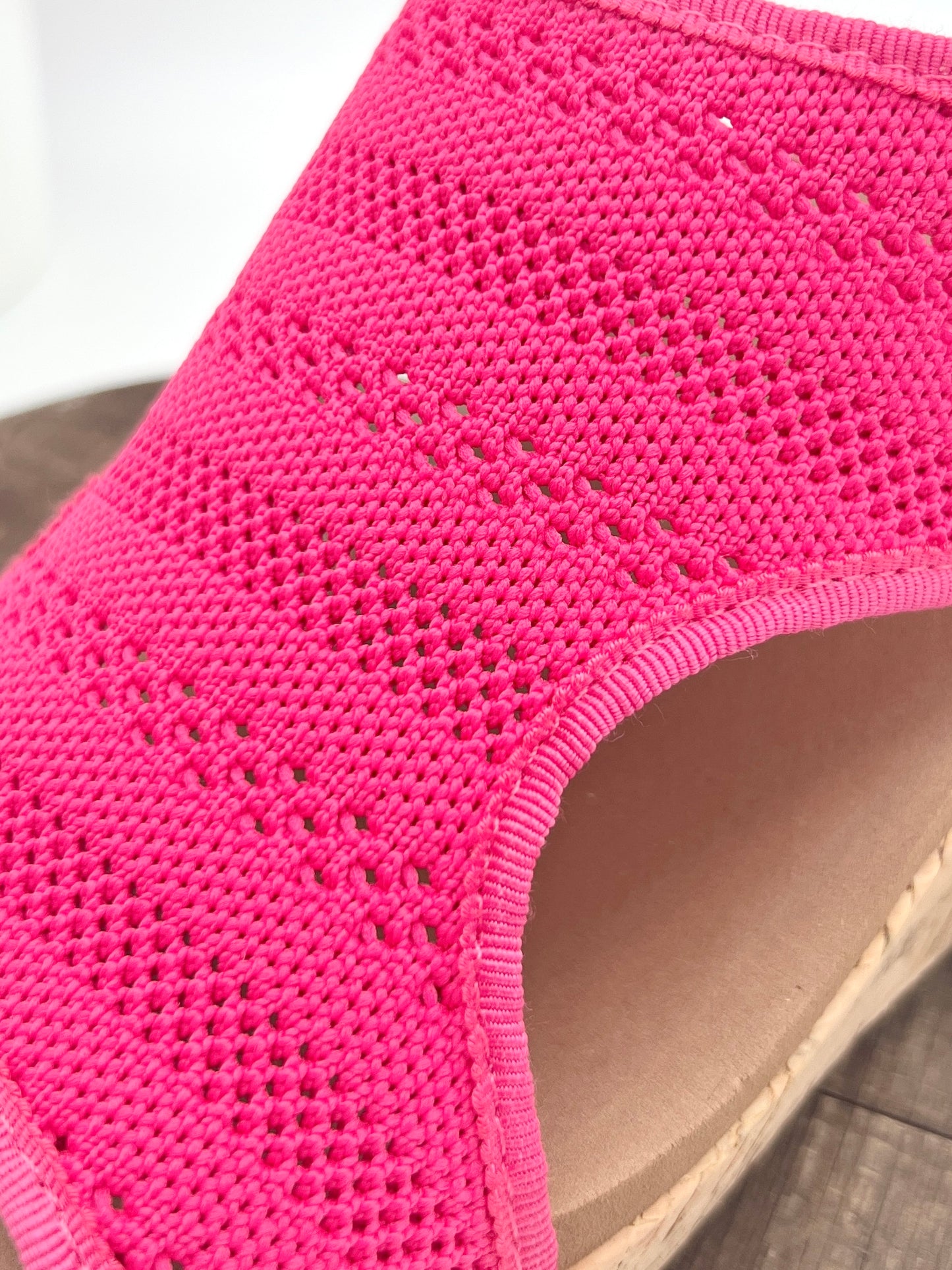 Corkys Carley Wedge - Fuchsia Knit
