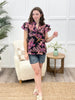 Midnight Blooms Top