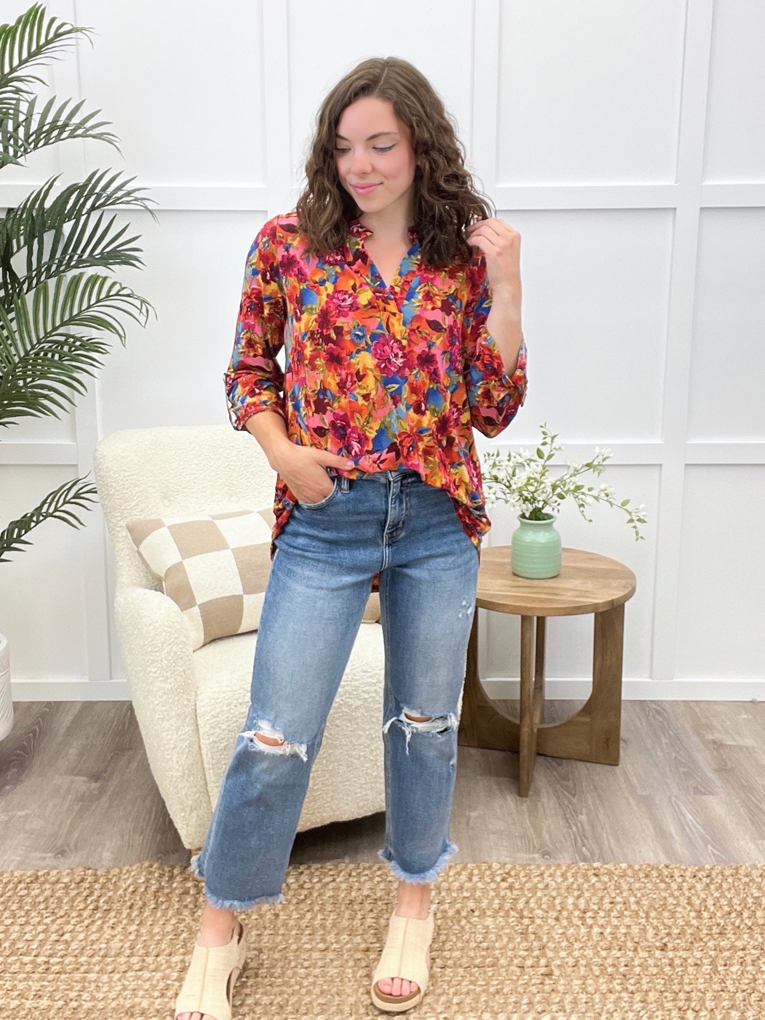 Dear Scarlett Extra Care Lizzy Top Mint Pineapple Boutique