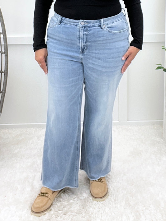 The Selina Super High-Rise Wide Leg Jeans