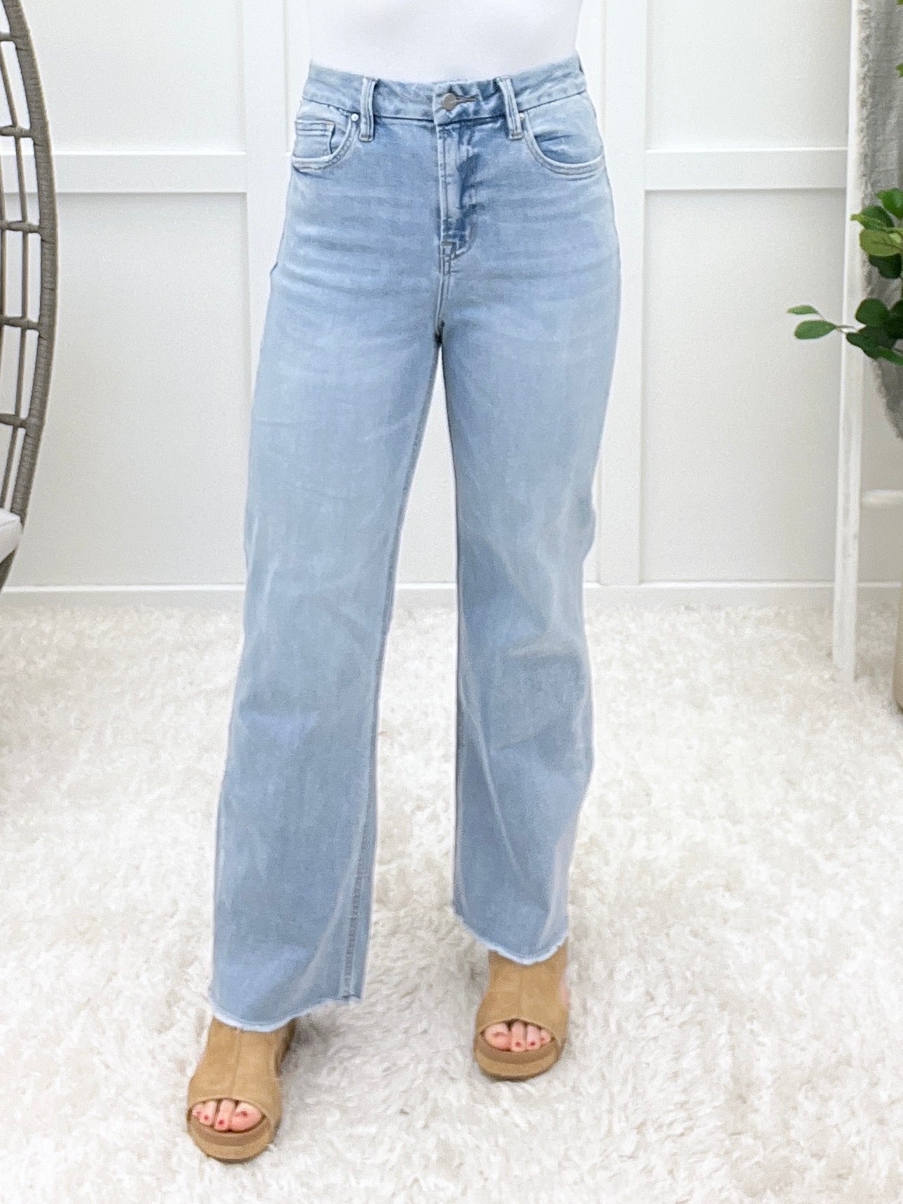 The Selina Super High-Rise Wide Leg Jeans