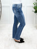Lainey Mid Rise Straight Leg Cuffed Jeans