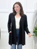 Toasty Texture Cardigan - Black