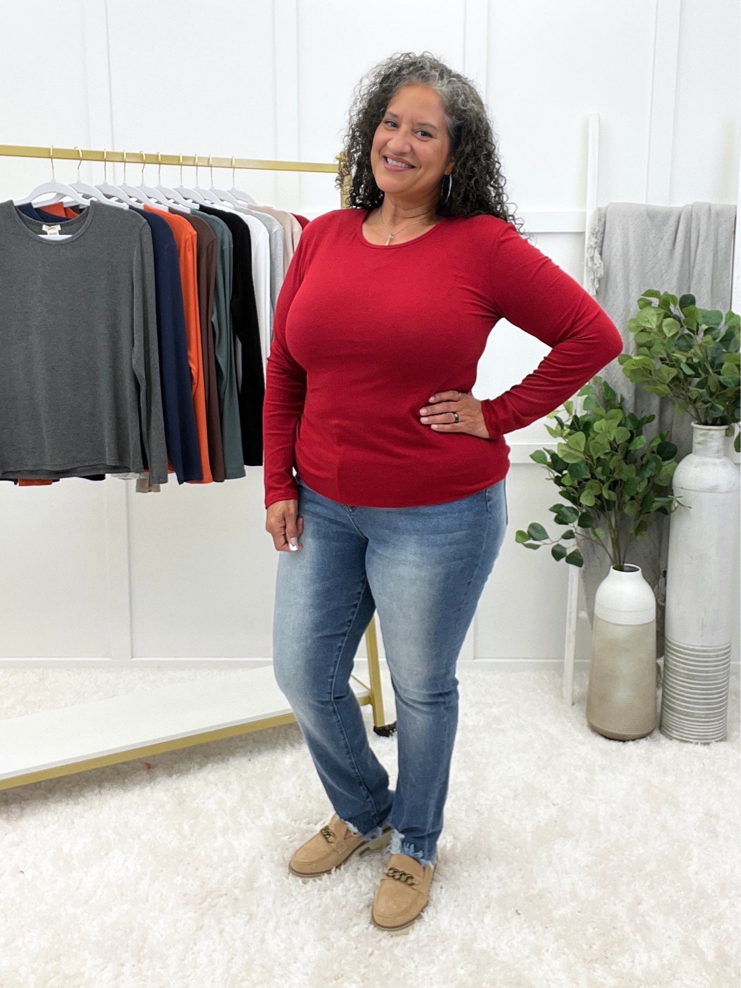 Cozy Core Long Sleeve Top | Multiple Colors