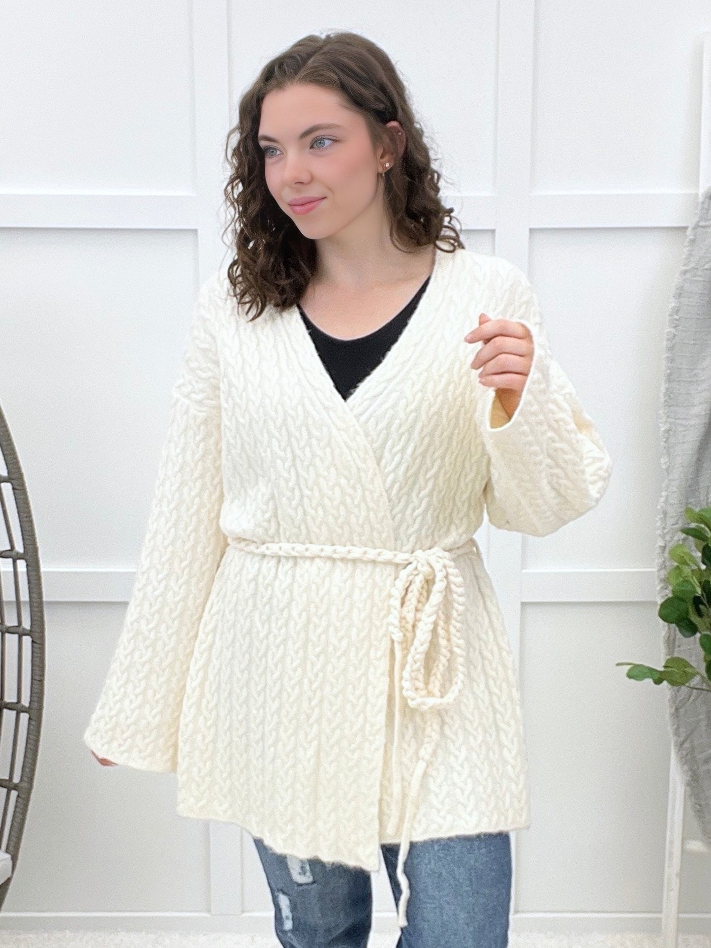 Call Me Cozy Tie-front Cardigan