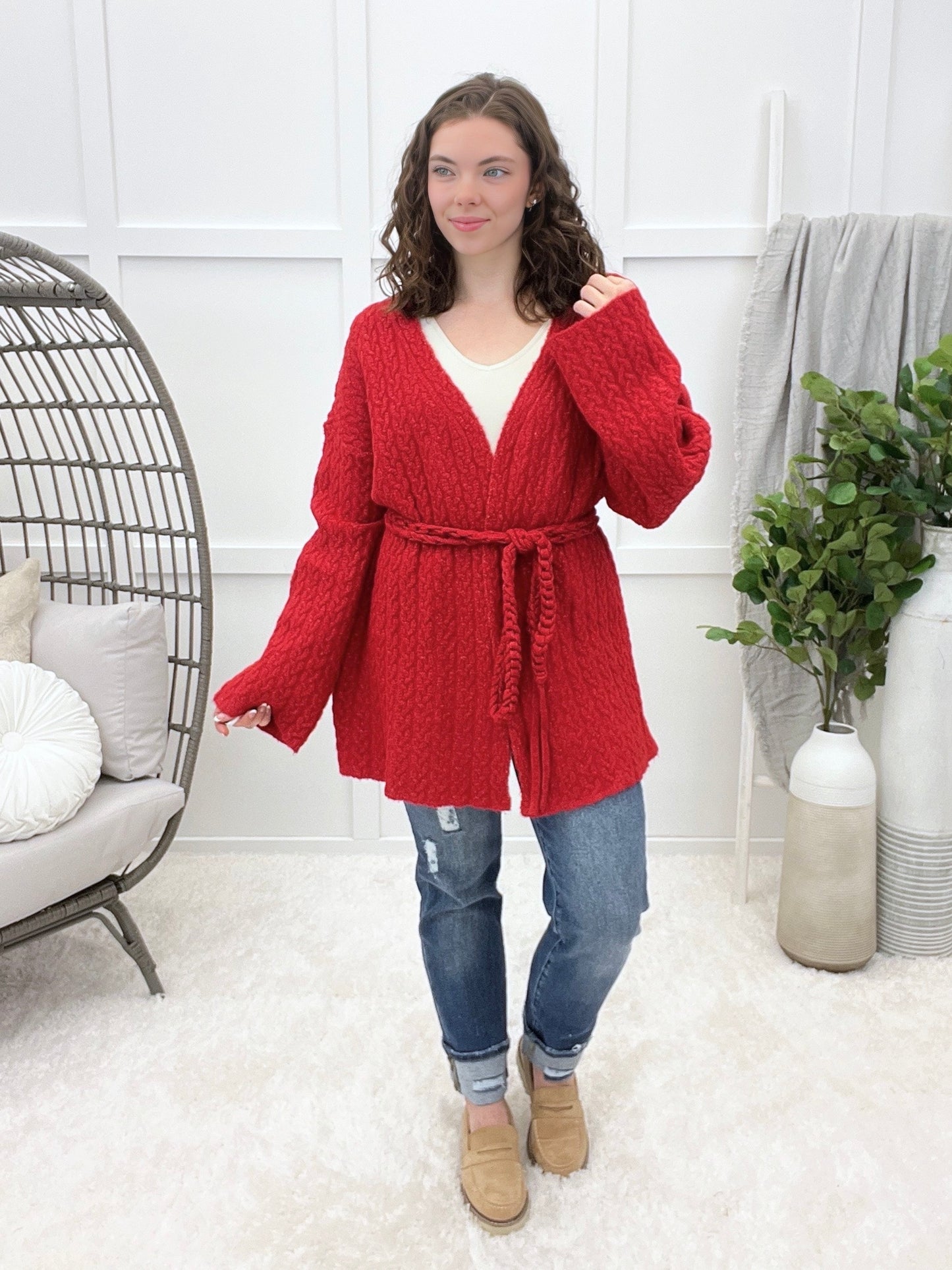 In The Moment Tie-front Cardigan