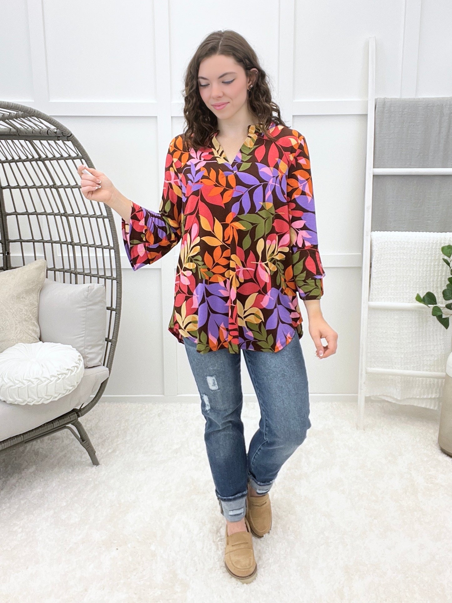 Dear Scarlet Lots To Give Lizzy Bell Sleeve Top