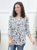 Morning Meadow Top - White Floral